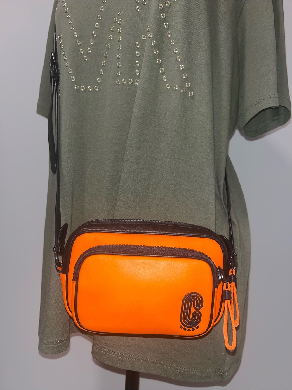 Coach Edge Neon Orange Crossbody